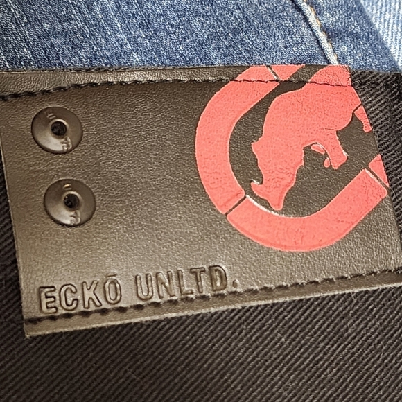 Ecko Unlimited Black Jeans with Distinctive Logo - Picture 1 of 12